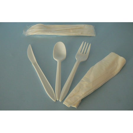 Goldmax Goldmax Knife Fork Teaspoon Salt Paper And Napkin Kit, PK250 MK5